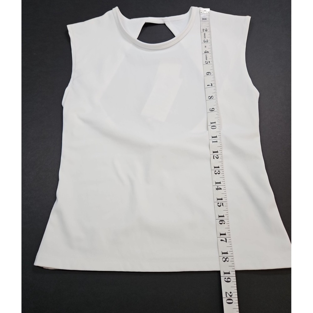 Calia Womens White Inspire Open Back Tank Top Size Small NWT - Spots - Picture 10 of 12